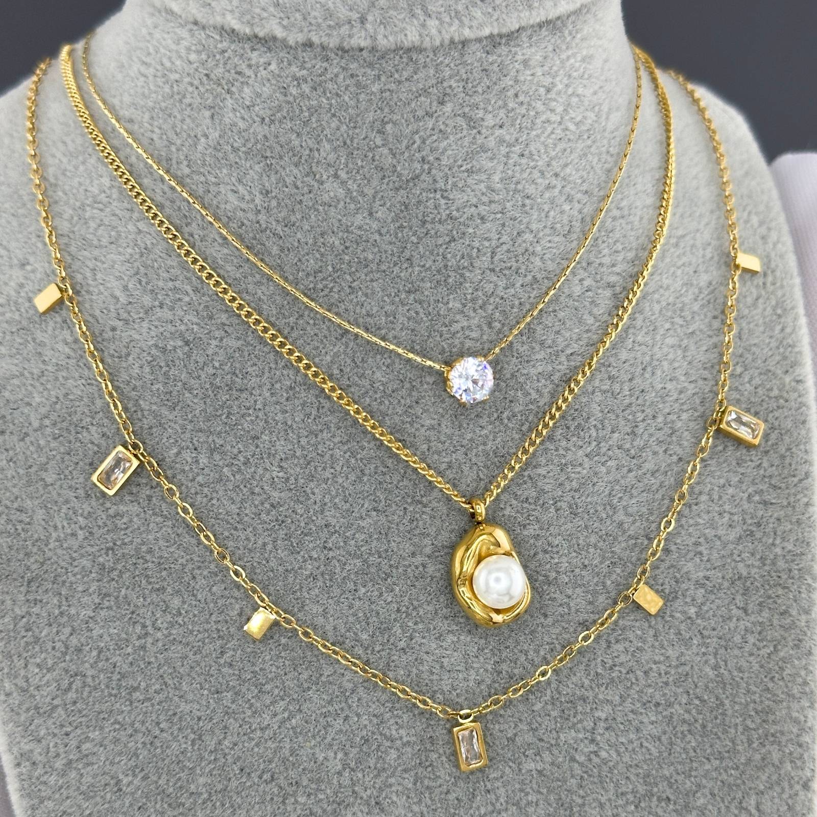 18K gold plated Stainless steel necklace