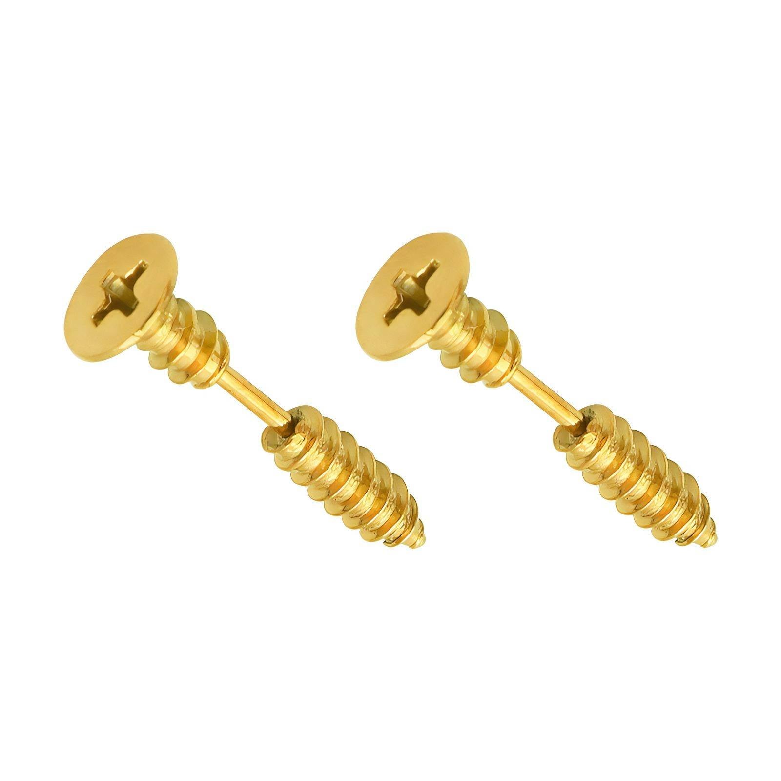 Golden Screw Earrings