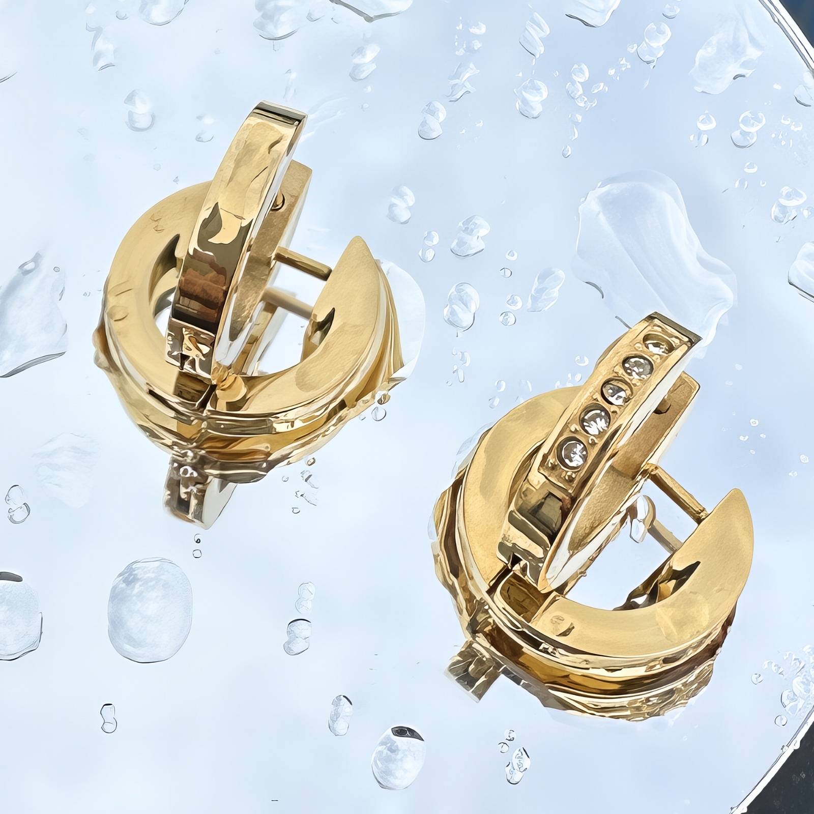 18K gold plated Stainless steel earrings