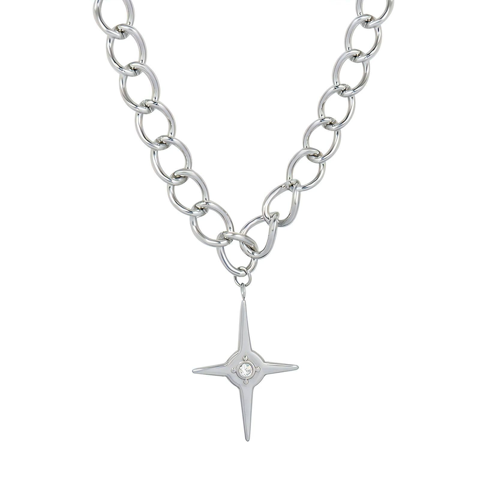 Stainless steel  Star necklace