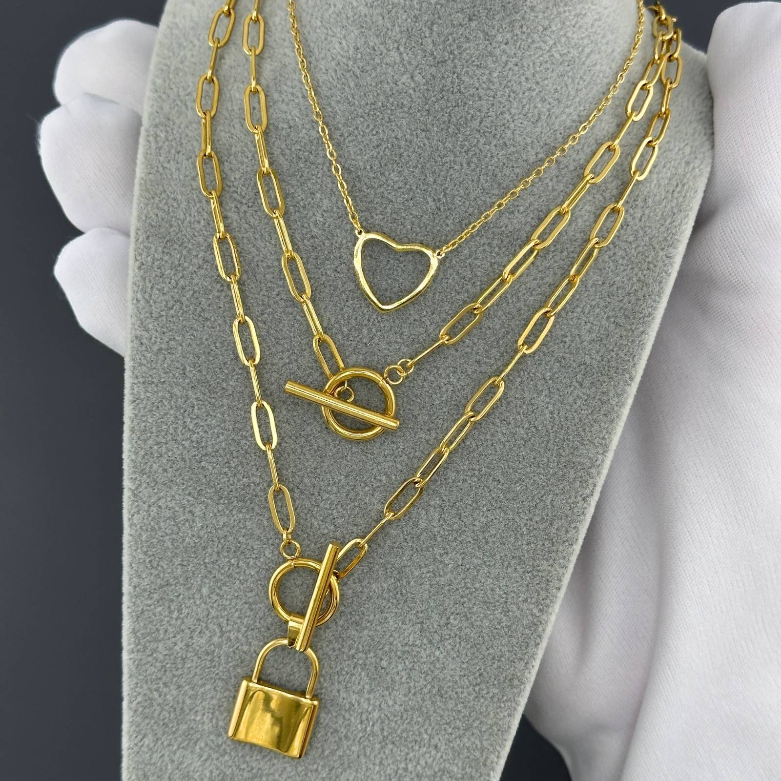 18K gold plated Stainless steel necklace