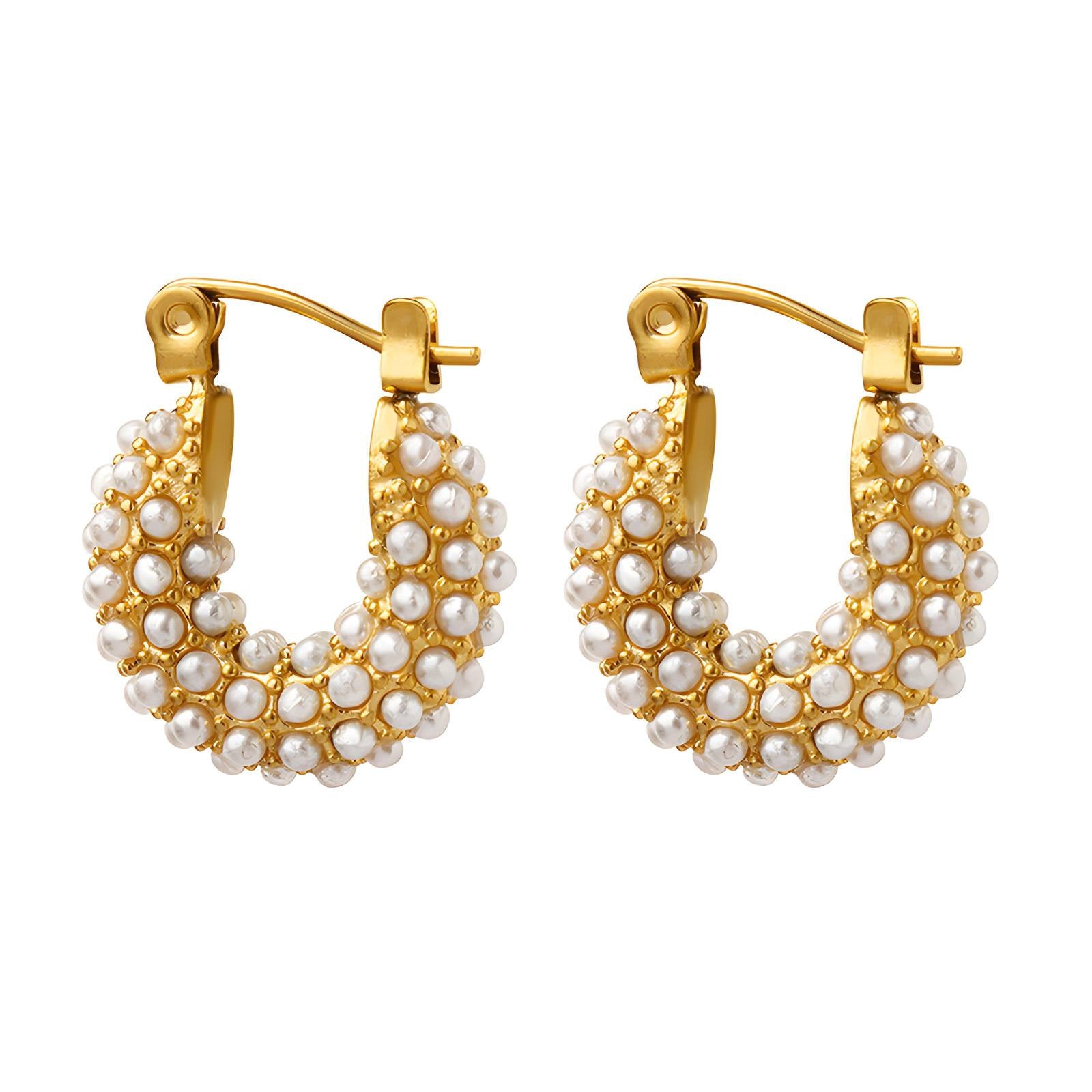 18K gold plated Stainless steel earrings