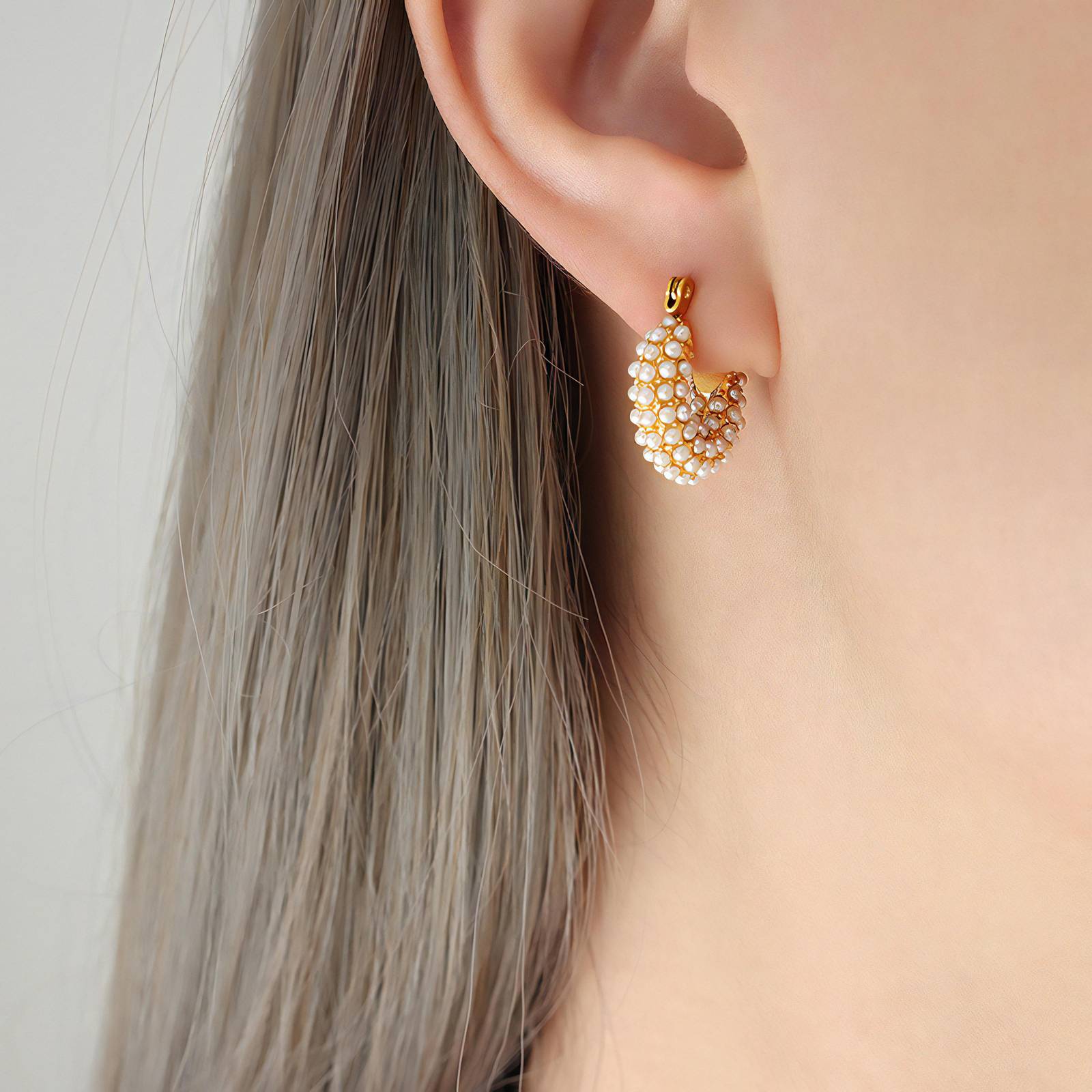 18K gold plated Stainless steel earrings