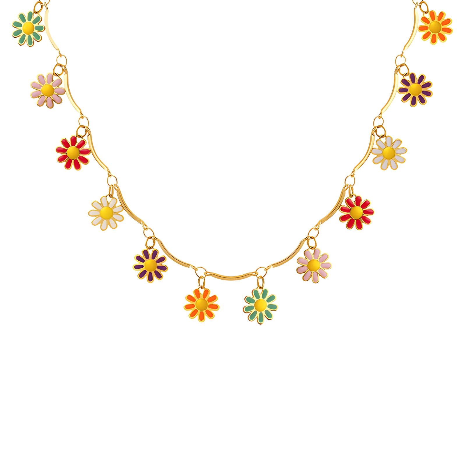 Multi-Floral Necklace