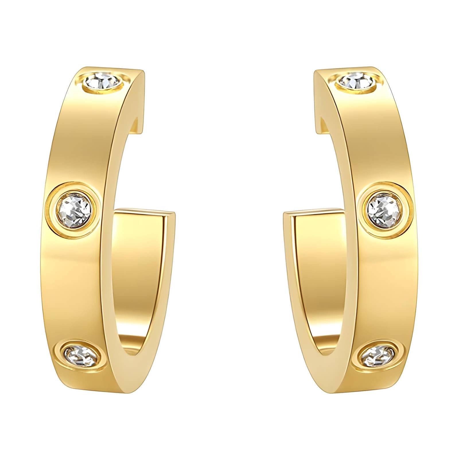 18K gold plated Stainless steel earrings