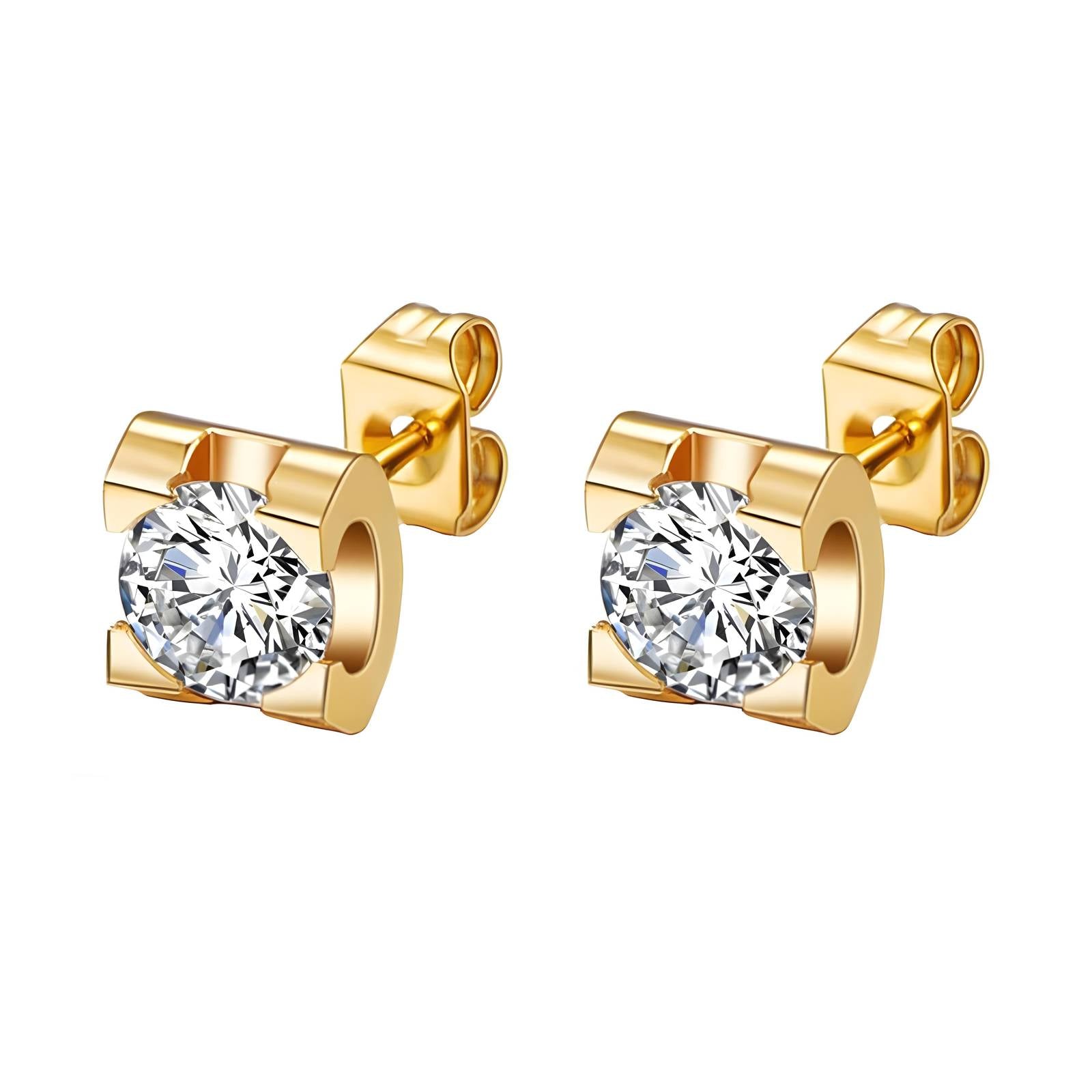 Simple Diamond Earrings