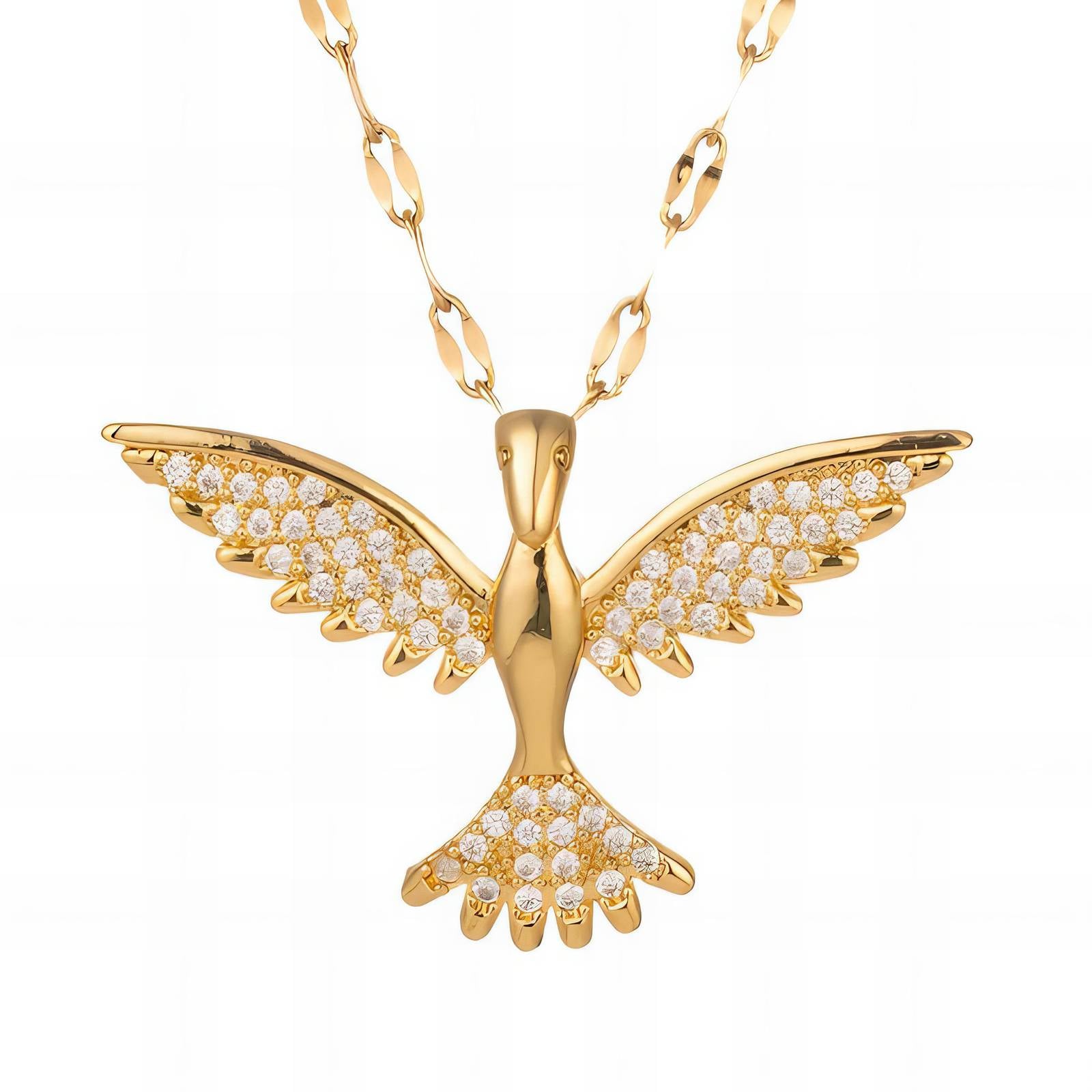 18K gold plated Stainless steel  Bird necklace